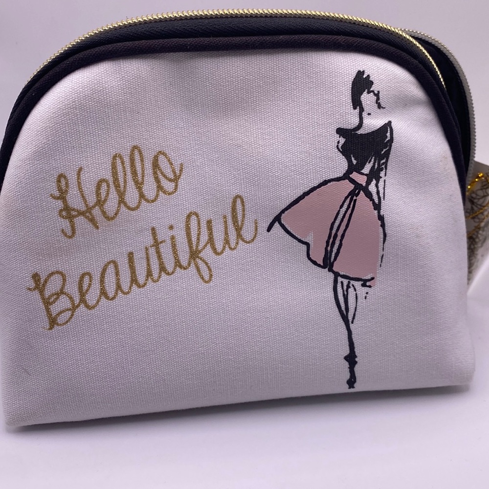 Hello Beautiful makeup bag small cosmetic bag makeup bag
